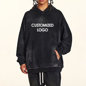 Sudadera con Capucha para Hombre, Personalizada con Logotipo, Estilo Vintage, de Algodón Lavado, de Alta Calidad, para Parejas, Talla Grande, para Hombre y Mujer - Product Image 5