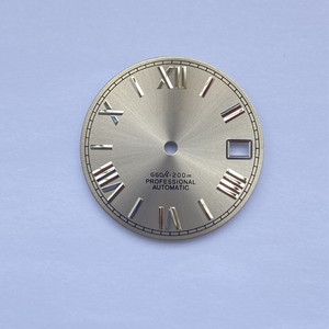 Montre numérique arabe série NH35 avec motif soleil littéral nouveaux accessoires boîtier en acier inoxydable 28.5mm mouvement NH35 - Product Image 5