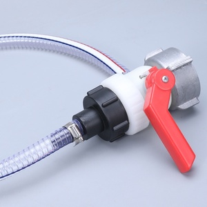 Accesorios para Conectores de Tanques IBC, Conector de Plástico de 1 Pulgada, Manguera de 1/2, Adaptador Recto Hexagonal de 6 Puntas para Contenedores y Barriles de Productos Químicos - Product Image 1