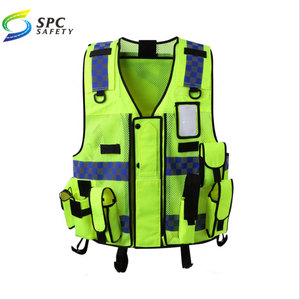 Bestseller Warn schutz nach Maß EN20471 Standard Mesh Stoff Reiß verschluss Stil reflektierende Arbeits sicherheits weste - Product Image 3