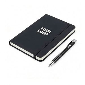 Factory Customized Logo <b>A5</b> A6 Journal Printing Wholesale Promotion Gift Hardcover Notebooks With Pen Holder - Product Image 1