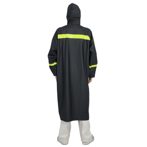 Thickened Long PVC Rain Jacket, Windproof Anti-Storm <strong>Full</strong> <strong>Length</strong> Rain <strong>Coat</strong> for Construction, Fishing and Outdoor Activities - Product Image 5