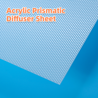 Nouveau Materia De-éblouissant opale blanc 2mm acrylique plastique diffuseur plaque éclairage feuille prismatique