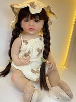 Poupée Bébé Reborn Fille Betty de 22 Pouces, Corps Entier en Silicone Vinyle, Réaliste, Poupée Fille à Poser, Princesse
