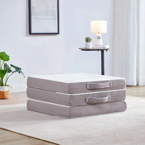 Customizable Bio Based Tri-Fold Memory Foam <b>Mattress</b> Washable Fabric Cover Full Folding for Travel Guest Use Home Sleeping Foldi - Product Image 4
