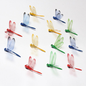 Libellule simulée, Article décoratif libellule simulée, Aimant de réfrigérateur tridimensionnel, Libellule - Product Image 1