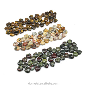 Artesanías de cristal Natural de alta calidad, Mini Corazón de ojo de tigre mixto, venta al por mayor, corazón de ágata loca de 15mm para decoración del hogar - Product Image 3