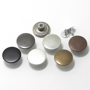 Biểu Tượng Tùy Chỉnh Vật Liệu Đồng Thau 17Mm Bạc Phẳng Hình Dạng Jeans <span class=keywords><strong>Snap</strong></span> Mùa Xuân Nút - Product Image 3