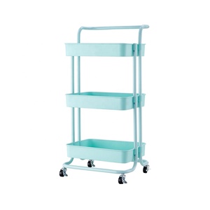 Chariot de Salon de Coiffure en Métal Personnalisable pour Équipement de Beauté, Chariot Mobile de Rangement pour Coiffeur - Product Image 4