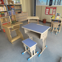 Série Primar : Ensemble Chaise et Bureau d'Écriture Moderne en Métal, Hauteur Réglable, Écologique et Durable pour l'École et la Salle d'Étude