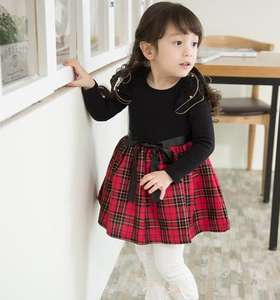 ชุดเดรสเด็กผู้หญิงสีงาช้างลายปาร์ตี้สวยงามจากซัพพลายเออร์ ฟรี - Product Image 4