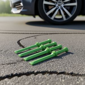 Herramientas de Reparación de Neumáticos, Juego de 4 Palancas de Plástico Verdes para Reparación de Neumáticos sin Cámara - Product Image 3