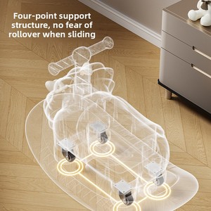 Auto <span class=keywords><strong>Cavalcabile</strong></span> Multifunzionale Mishore per Bambini 2-7 Anni, Auto a Spinta con Seduta, Auto Equilibrio in Plastica Azionata a Piedi - Product Image 3