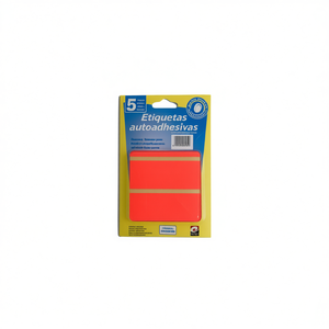 Fluorescent Self Adhesive Labels Red 5 Pcs Pack For Packaging Marking - Product Image 1