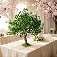 Hochzeit 3ft 4ft 5ft Künstlicher Grünpflanzenbaum Tischdeko Mittelstück Blumen Großhandel Tisch-Grünpflanzenbaum-Dekoration