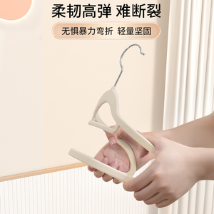 Flocked Clothes <b>Hanger</b> Round Non Slip Non Marking For Wardrobe <b>Storage</b> Organization - Product Image 5