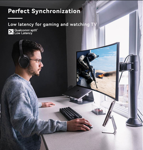 Tiếng Ồn Noise Cancelling Tai Nghe Có Thể Gập Lại Headphone AptX Độ Trễ Thấp Máy Tính Tai Nghe Không Dây - Product Image 3