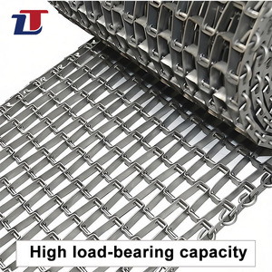 Bande transporteuse en nid d'abeille en acier inoxydable de qualité alimentaire supérieure, résistante aux hautes températures, facile à entretenir, utilisée dans l'industrie du transport alimentaire - Product Image 6