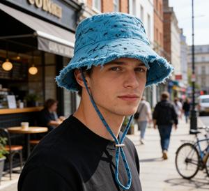 Chapeau Bob en Toile de Coton Lavé pour Adultes, Pliable, à Large Bord, pour le Voyage, le Cyclisme, les Sports de Plein Air, l'Été, avec Cordon de Serrage - Fournisseur - Product Image 2