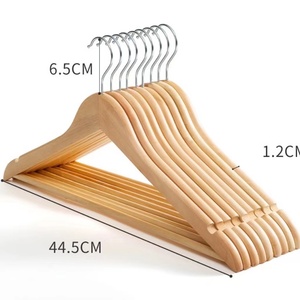 Bestseller Low MOQ appendiabiti in legno ganci in metallo vestiti Percha Cabide appendiabiti in legno abbigliamento