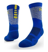 2024 Logo personnalisé basket-ball chaussettes sport équipage épais coussin athlétique élite basket-ball chaussettes pour hommes