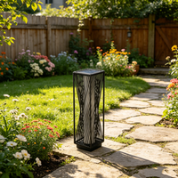 Lumière décorative d'ambiance solaire pour l'extérieur, en rotin tressé, lumière blanche chaude, adaptée à la décoration de jardin extérieur
