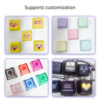 Porte-clés personnalisable en forme de touche de clavier avec son enregistrable, jouet anti-stress et gadget de bureau pour soulager le stress