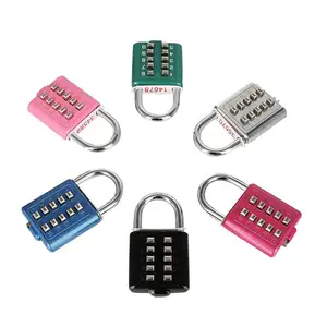 密码锁4位户外防水挂锁，用于储物柜、围栏、工具箱、门、箱子、搭扣存储