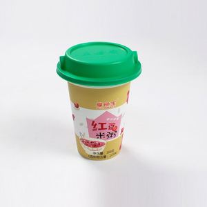 Conteneur d'emballage en plastique de 350Ml, <span class=keywords><strong>Pot</strong></span> de <span class=keywords><strong>yaourt</strong></span>, gel PP, avec couvercle et cuillère - Product Image 3
