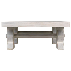 The Suzu Coffe <b>Table</b> is available in our <b>White</b> Wash finish for a fresh take on our versatile zigzag leg statement Diagonal leg - Product Image 3