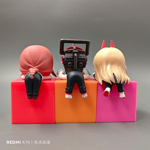 <span class=keywords><strong>Figurine</strong></span> de collection mignonne Chainsaw Man <span class=keywords><strong>Makima</strong></span> Power Denji Chibi allongée, modèle de poupée en boîte - Product Image 3