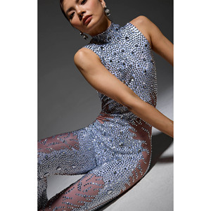 Combinaison en maille ornée de cristaux Beyo Diamante - Product Image 5