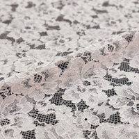 Dentelle en coton fleuri de haute qualité YY, dentelle en nylon et viscose rose brodée pour robes et vêtements pour femmes