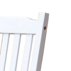 Sedia a <span class=keywords><strong>Dondolo</strong></span> in Legno di Pioppo Ecologica con Cuscino Spesso per Prendere il Sole, Soggiorno, Esterno, Facile Installazione - Product Image 4