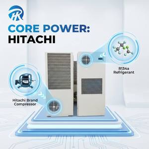 Hengrong WEA-1000W Semi Embedded PLC Control Cabinet Outdoor <b>Cooling</b> <b>System</b> IP54 Air Conditioning Hitachi Compressor Ensures Rel - Product Image 4