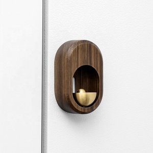 Carillón de viento de madera maciza, refrigerador hecho a mano Simple, campana de cobre, pequeño regalo creativo de inauguración de la casa - Product Image 5
