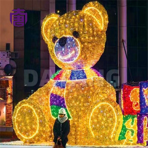 Interactive Christmas Bear <b>Light</b> Display for Park Photo Area Resort Plaza and Holiday Attraction - Product Image 6