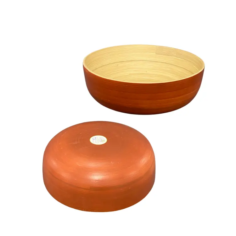 Grosir produk kerajinan tangan grosir dibuat dengan mangkuk bulat kotak kertas Logo kustom dibuat di Vietnam produsen