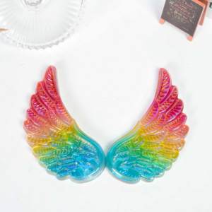 Vente en gros CrystalHola – Ailes en Sélénite Polie de Haute Qualité avec Impression Numérique, Tendance Mode, Décoration d'Intérieur, Cadeaux de Noël - Product Image 2