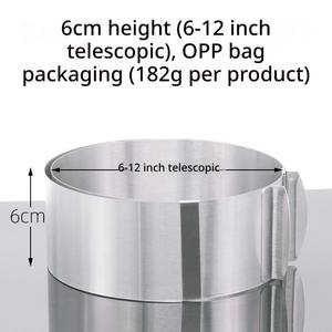 Jolies moules à anneaux en acier inoxydable pour la cuisson <span class=keywords><strong>de</strong></span> gâteaux mousse, desserts, fournitures <span class=keywords><strong>de</strong></span> cuisine et <span class=keywords><strong>de</strong></span> boulangerie - Product Image 6