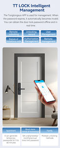 Serrures intelligentes biométriques à empreintes digitales <span class=keywords><strong>pour</strong></span> les foyers et les hôtels, avec <span class=keywords><strong>clé</strong></span> par mot de passe <span class=keywords><strong>pour</strong></span> les portes d'appartements et option de stockage de données cloud - Product Image 5