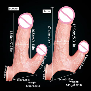 Manchon de pénis à dents de loup pour agrandissement et croissance, <span class=keywords><strong>préservatif</strong></span> de simulation, allongeant, épaississant et retardant, pour adulte - Product Image 2