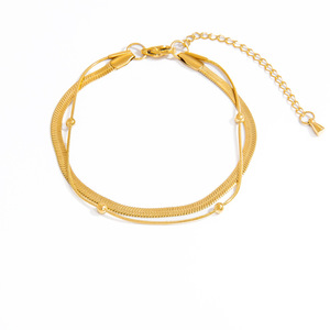 Stainless Steel Bracelet <b>Star</b> O-Chain 18K Gold Plated Women's Jewelry <b>Light</b> Luxury High-End Fashion Chain Bracelet - Product Image 5