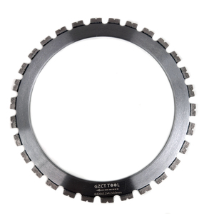 Lame de scie diamantée industrielle GZCT 406 mm soudée au laser pour la découpe du béton et de la maçonnerie, utilisation manuelle DIY - Product Image 1