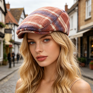 Béret de style japonais pour femme (Nouvelle collection automne/<span class=keywords><strong>hiver</strong></span>) – Casquette décontractée respirante en jean rétro britannique - Product Image 3