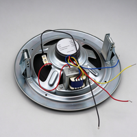 Speaker Sistem PA Dalam Plafon dengan Grill Besi Tahan Lama, Sistem Audio Rumah Model Flush Mount, Musik Latar Belakang Bulat