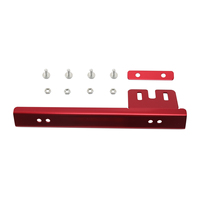 Soporte de montaje de placa de matrícula de galvanoplastia, marco de placa de matrícula de modificación de coche de aluminio, marco de placa de matrícula tipo L de Color