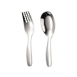 Nuevo Juego de Cuchara y Tenedor para Bebé de Acero Inoxidable Marca <span class=keywords><strong>RC</strong></span>, Modelo RC01024, Hecho en Guangdong - Product Image 2