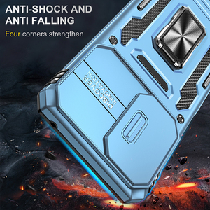 Funda de teléfono con soporte de anillo magnético con protector de cámara de ventana deslizante para Motorola <span class=keywords><strong>Moto</strong></span> G53/EDGE 30 Ultra 5G EDGE 40 funda móvil - Product Image 2