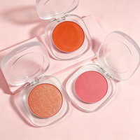 Palette de fard à joues crémeux mat rose nude à haute pigmentation, longue tenue, imperméable, avec étiquette privée